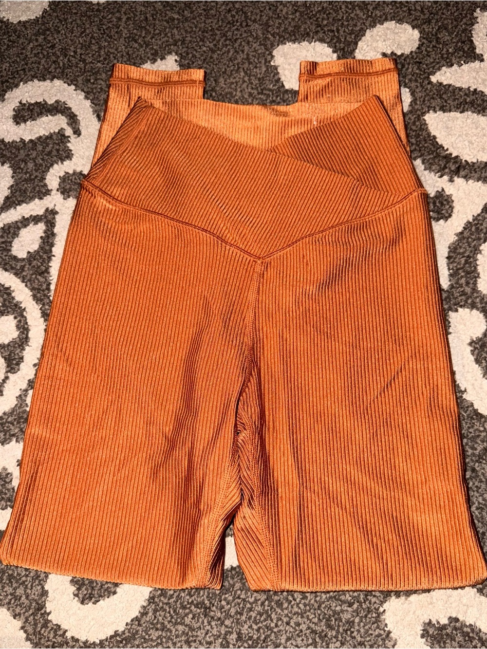 aerie Ribbed High-Rise Leggings - Orange